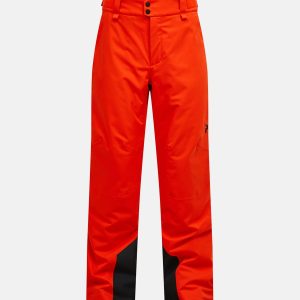 peak performance men maroon pants orange